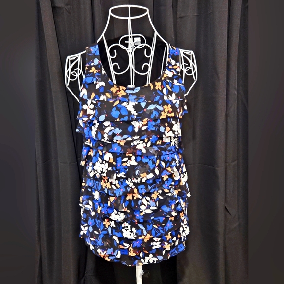 Elle Layered Ruffle Tank - Picture 1 of 5